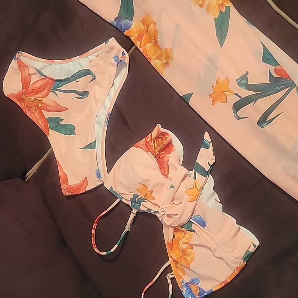 3-piece Pink Bikini set